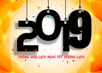 Thông Báo Lịch Nghỉ Tết Dương Lịch 2019