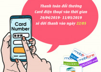 Thông báo từ Vinaresearch về việc thanh toán Card điện thoại