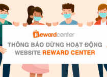 Thông báo dừng hoạt động website Reward Center.