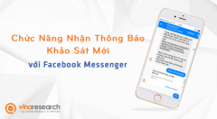 Chức Năng Nhận Thông Báo Khảo Sát Mới Từ Vinaresearch Thông Qua Facebook Messenger