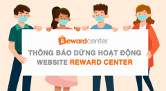 Thông báo dừng hoạt động website Reward Center.