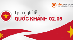 Lịch nghỉ lễ Quốc Khánh 2022