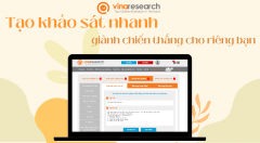 Tạo khảo sát nhanh - Giành điểm thưởng