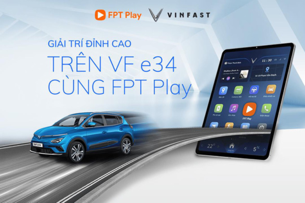 Ô tô điện VinFast được tích hợp ứng dụng FPT