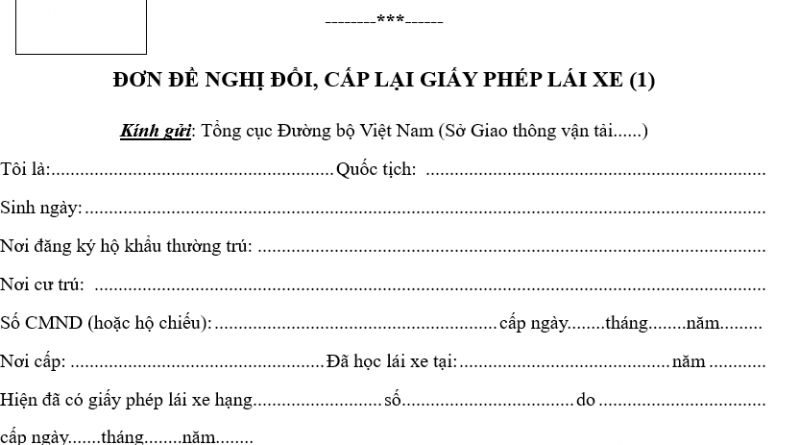 Giấy tờ cần chuẩn bị để xin cấp lại bằng lái xe máy