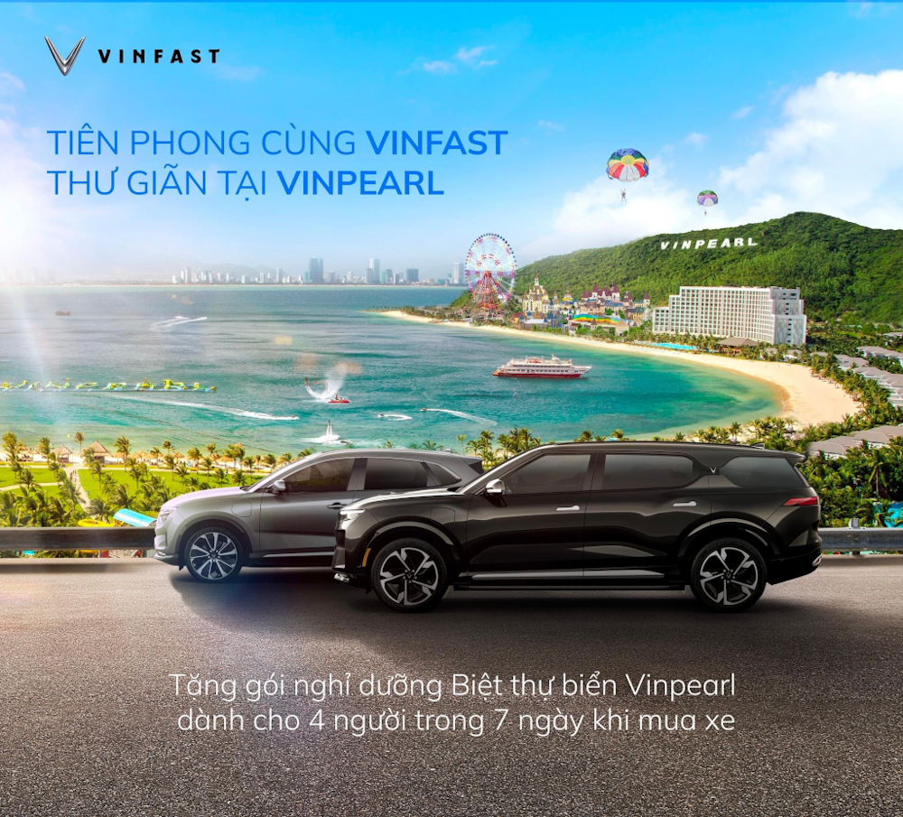 Voucher nghỉ dưỡng Vinpearl của VinFast