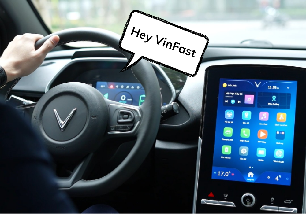 Ứng dụng của trí tuệ nhân tạo trong đời sống - Trợ lý ảo VinFast trên VF e34 có khả năng thực hiện hơn 100 tính năng thông minh