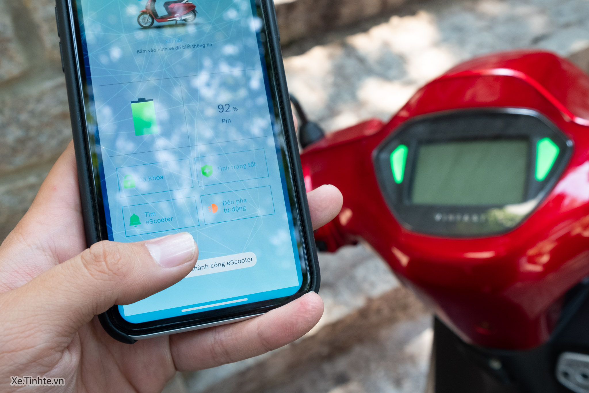 Ứng dụng E-scooter cho phép người dùng theo dõi được hành trình di chuyển