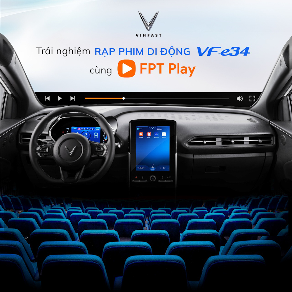Xem FPT play trên xe VF e34 và trợ lý ảo ô tô VinFast VF e34
