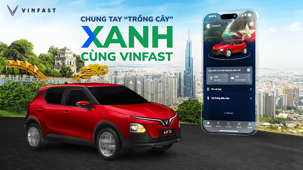 Cùng VinFast “kích hoạt” tính năng Sống Xanh