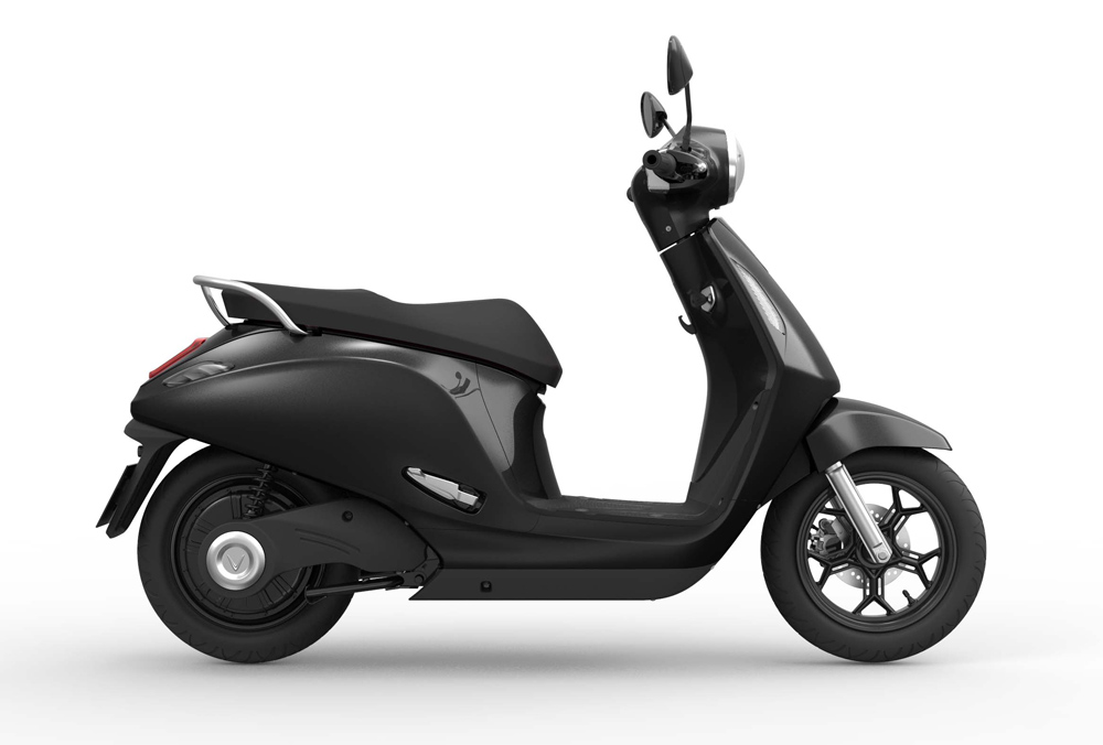 bảng màu VinFast Evo 200 với màu đen nhám hợp mệnh Thủy