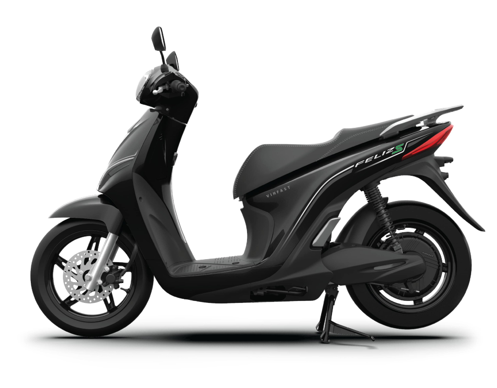VinFast Feliz S 2022 màu đen đơn giản, sang trọng