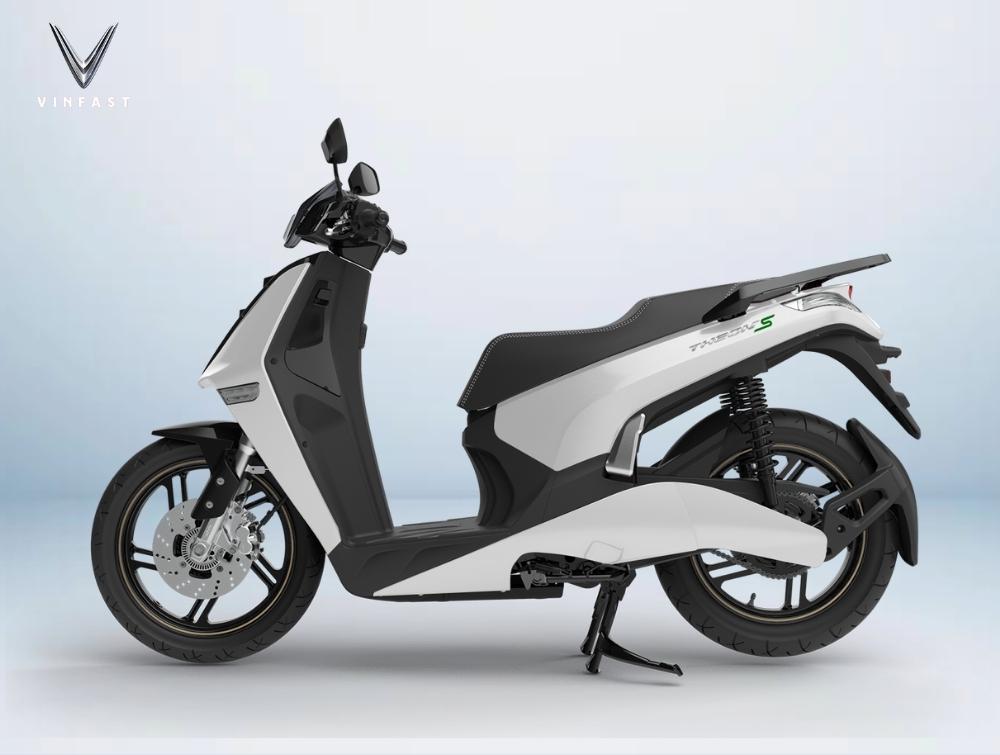 bảng màu xe máy điện VinFast Theon S: màu trắng ngọc trai