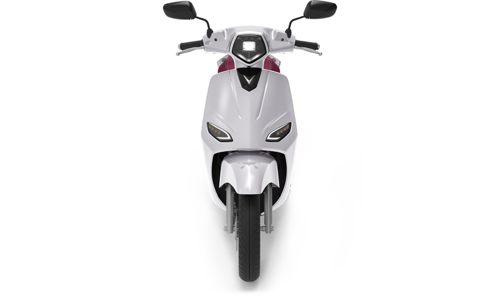 Bảng màu xe máy điện VinFast Vento S 2022 màu trắng ngọc trai đen