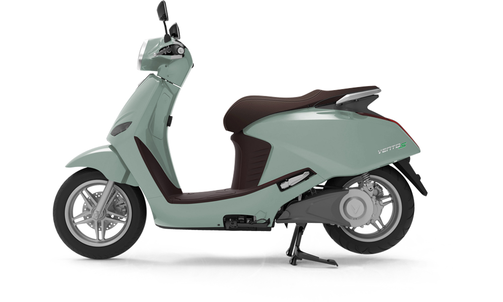 Bảng màu xe máy điện VinFast Vento S 2022 màu xanh ngọc