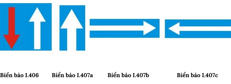 Biển báo chỉ dẫn I.406 và I.407