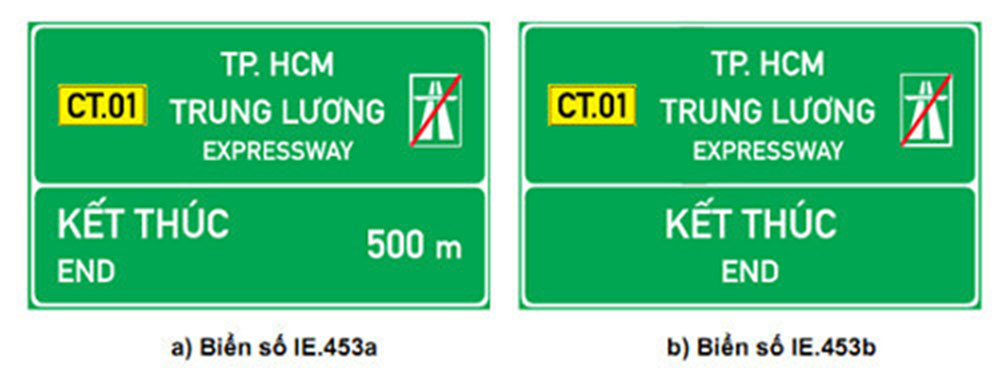 Biển báo trên đường cao tốc: biển chỉ dẫn đường đi