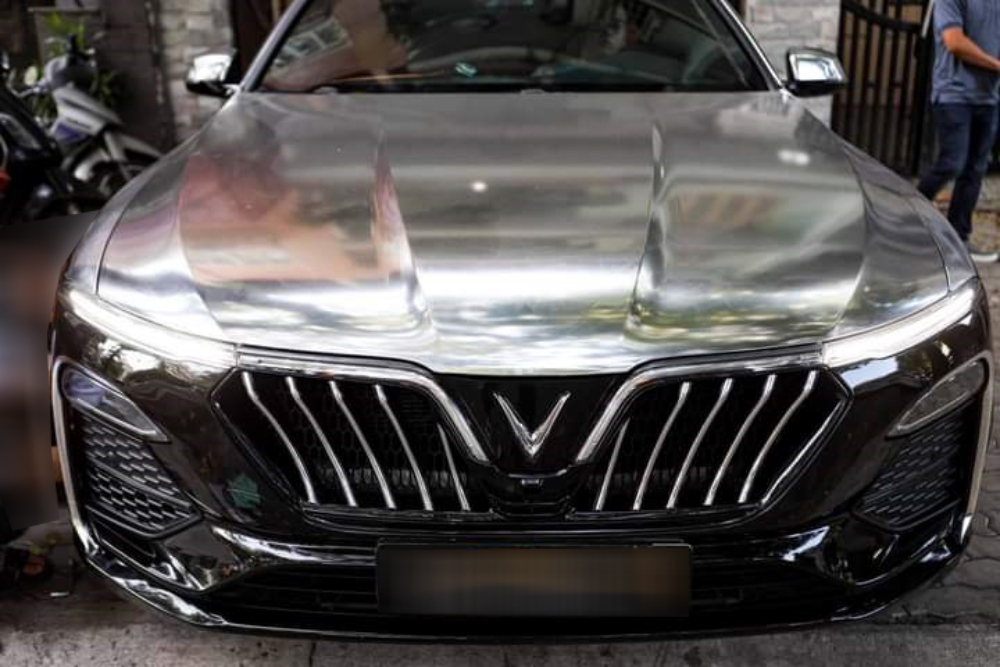 Độ mặt ca lăng ô tô tản nhiệt mạ chrome