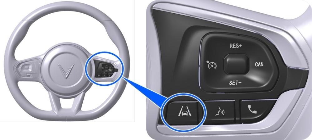 cảnh báo chệch làn đường - Cảnh báo va chạm trên VinFast VF e34