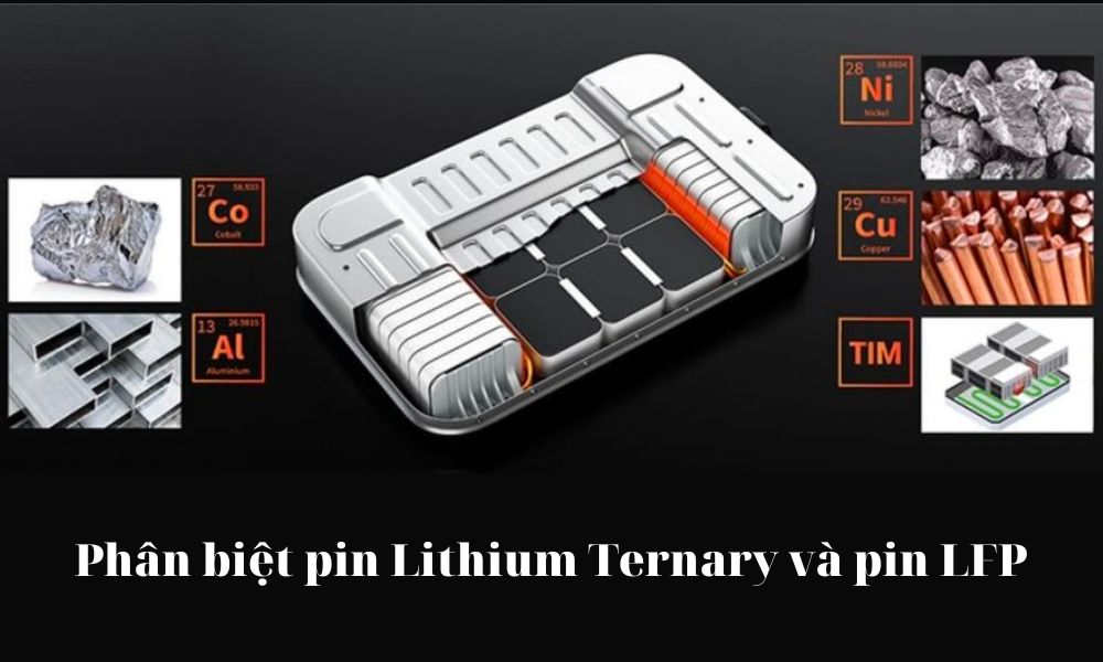 Cấu tạo pin lithium ternary và LFP khác nhau