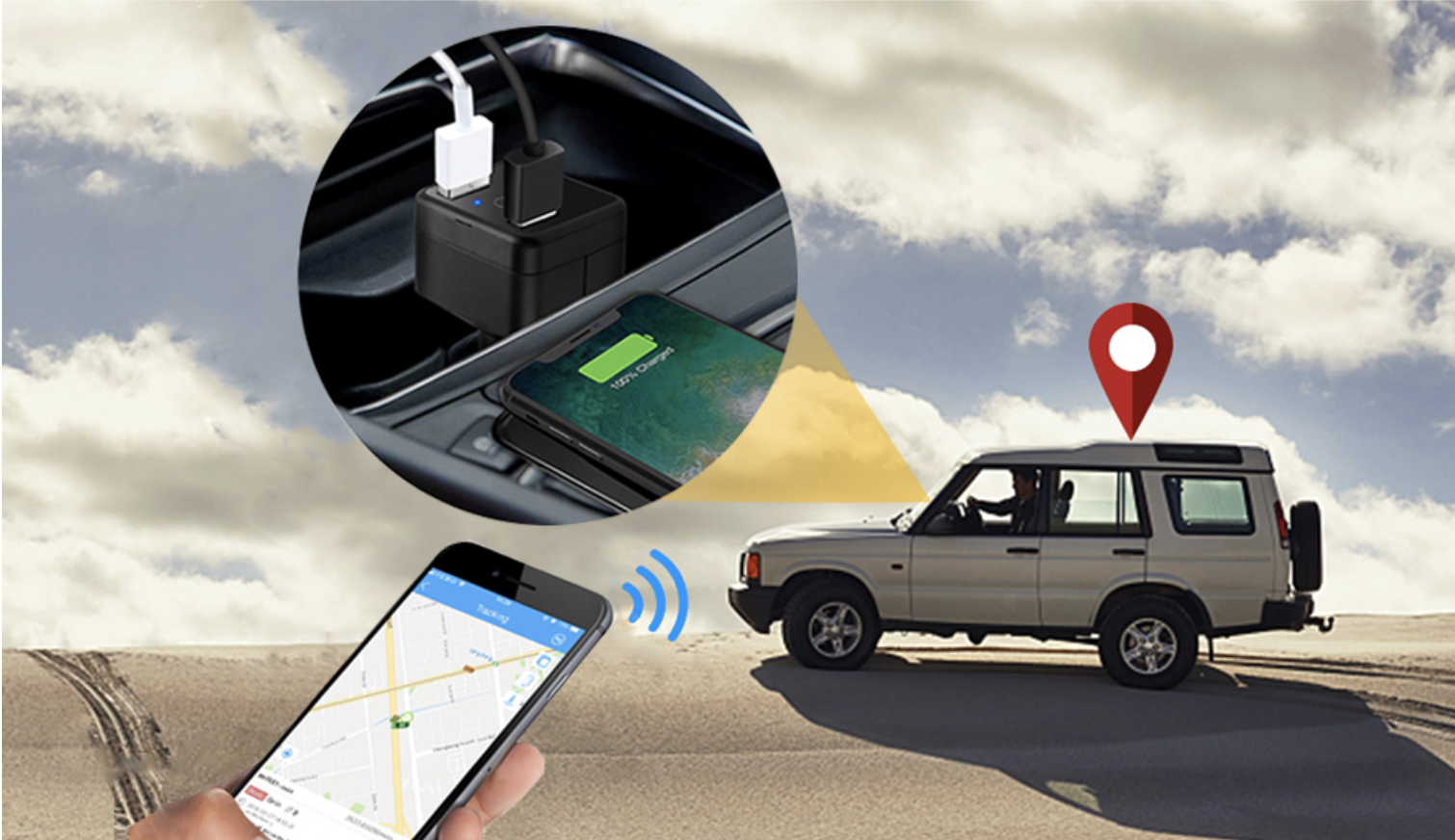 Cách sử dụng thiết bị định vị gps trên xe ô tô điện bằng điện thoại