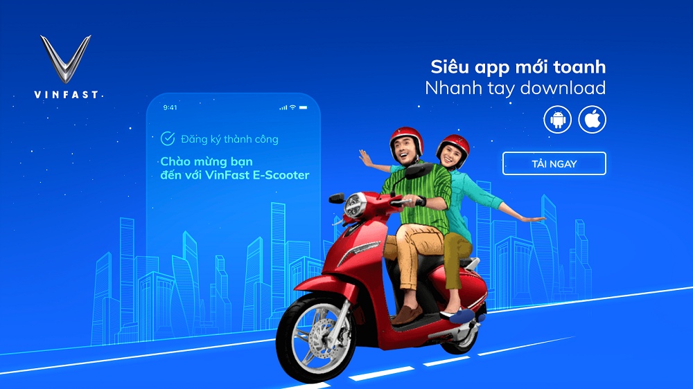 Cách tạo tài khoản VinFast E-Scooter để quản lý xe VinFast Klara S 2022