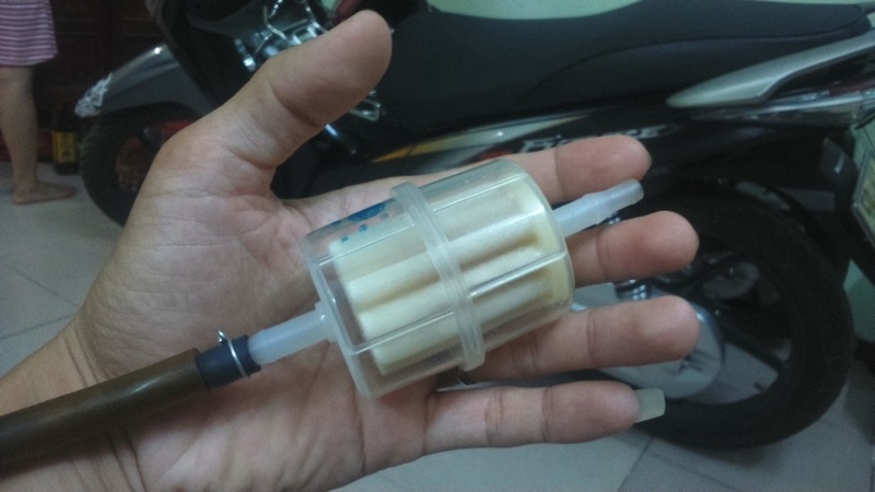 cách gắn lọc xăng xe máy