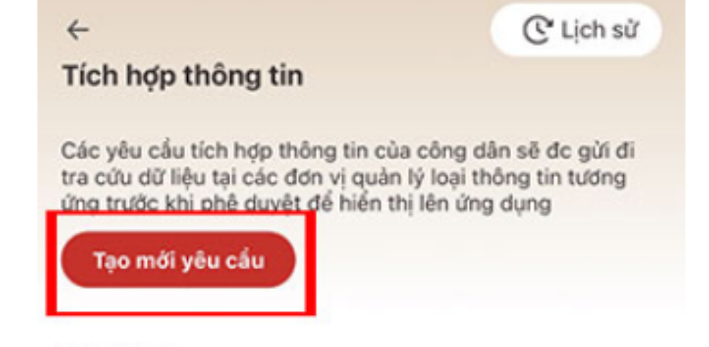 cách tích hợp giấy phép lái xe vào vneid bước 2