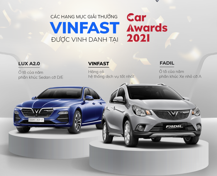 VinFast là hãng xe được đánh giá cao nhất về chất lượng dịch vụ trong lễ trao giải Car Awards 2021 do VnExpress-Xe tổ chức.