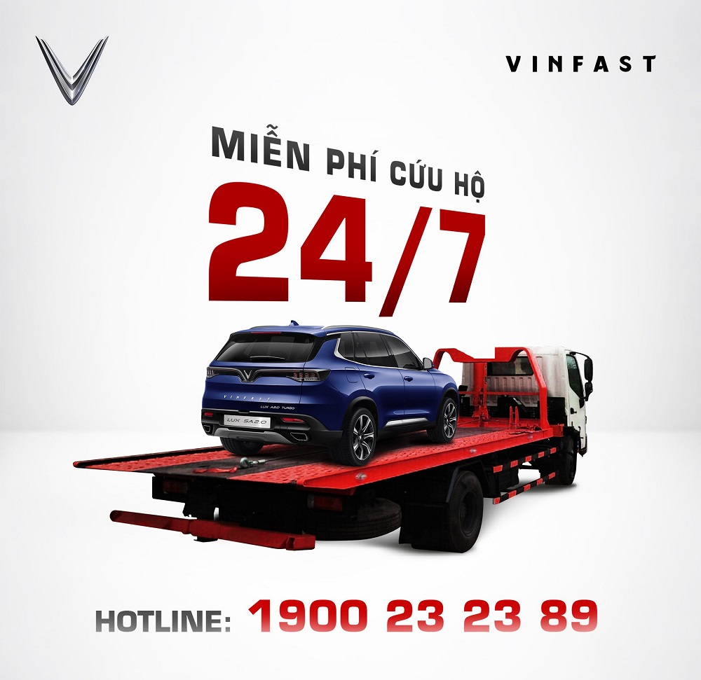 ưu đãi xe VinFast - cứu hộ miễn phí