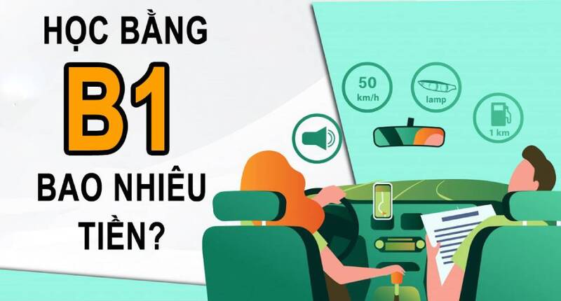 Chi phí học và thi bằng lái xe B1 bao nhiêu tiền