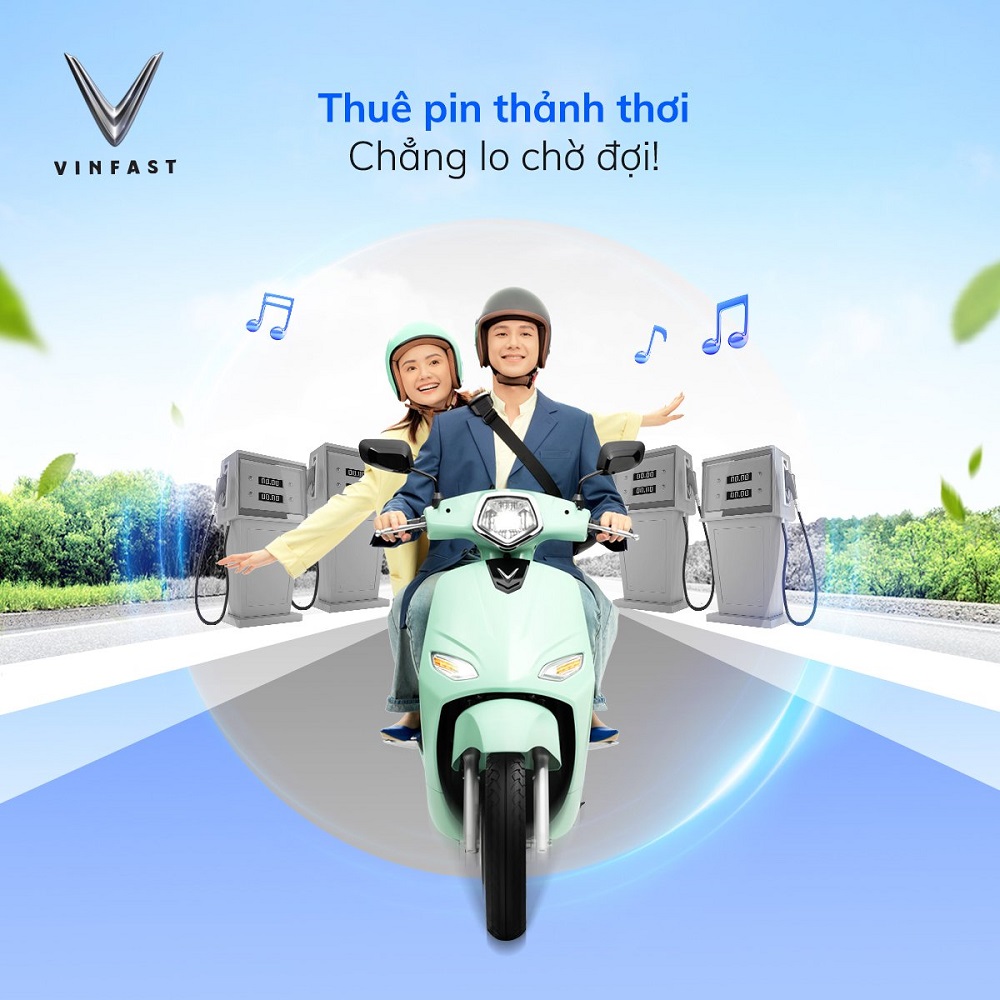 lợi ích của chính sách thuê pin xe máy điện VinFast Vento S 2022