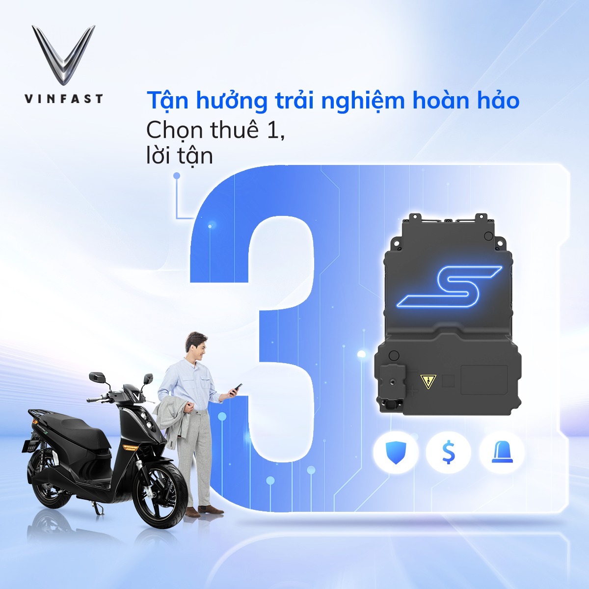 2 gói thuê bao pin VinFast Vento S