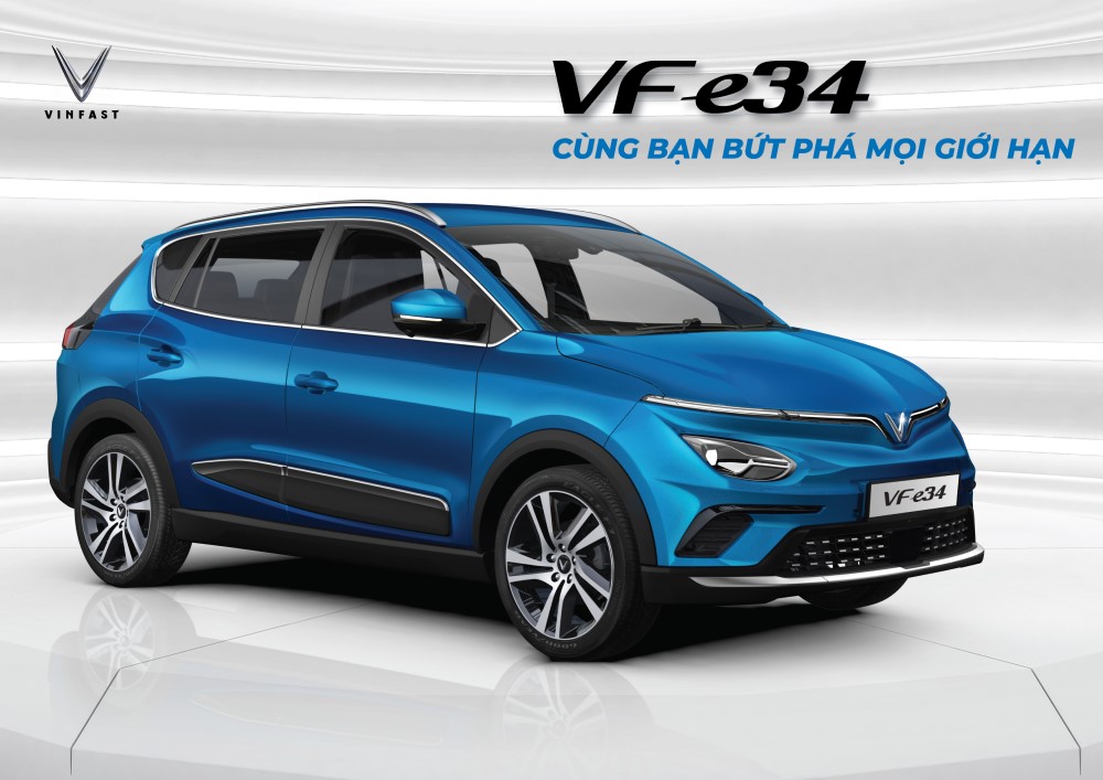 Xe ô tô điện thông minh VinFast VF e34 nhận được lượng đặt hàng khủng