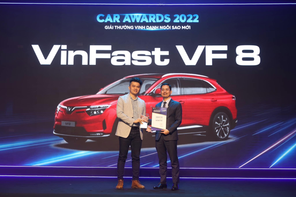 dấu ấn của VF 8 năm 2022 - giải thưởng Car Awards 2022