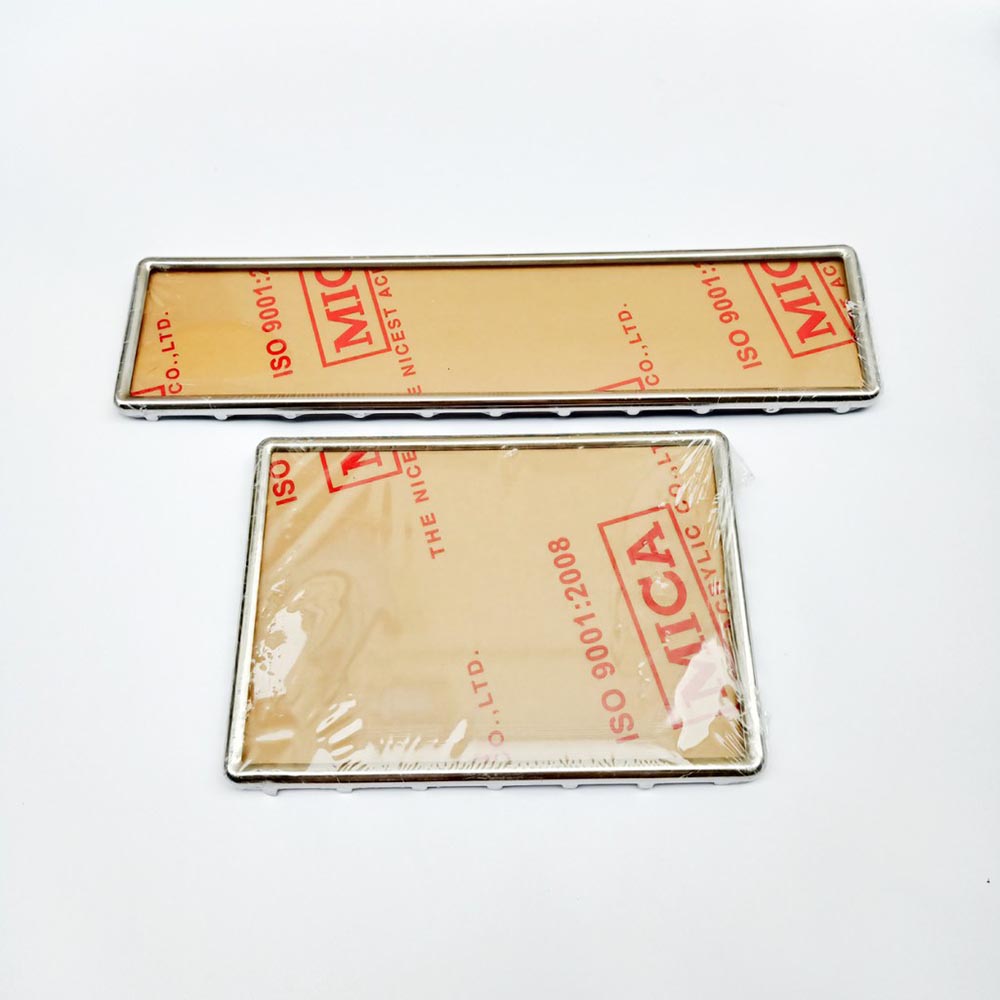 Khung ép biển số ô tô inox trơn