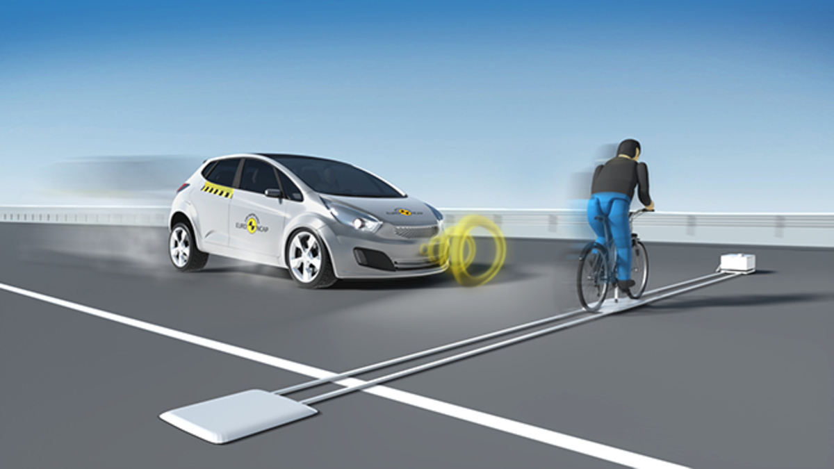 Chương trình kiểm tra Euro NCAP về tính năng phát hiện người đi xe đạp của ô tô