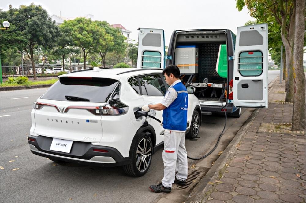 dịch vụ cứu hộ pin VinFast hoạt động 24/7 bao gồm cả ngày lễ, tết