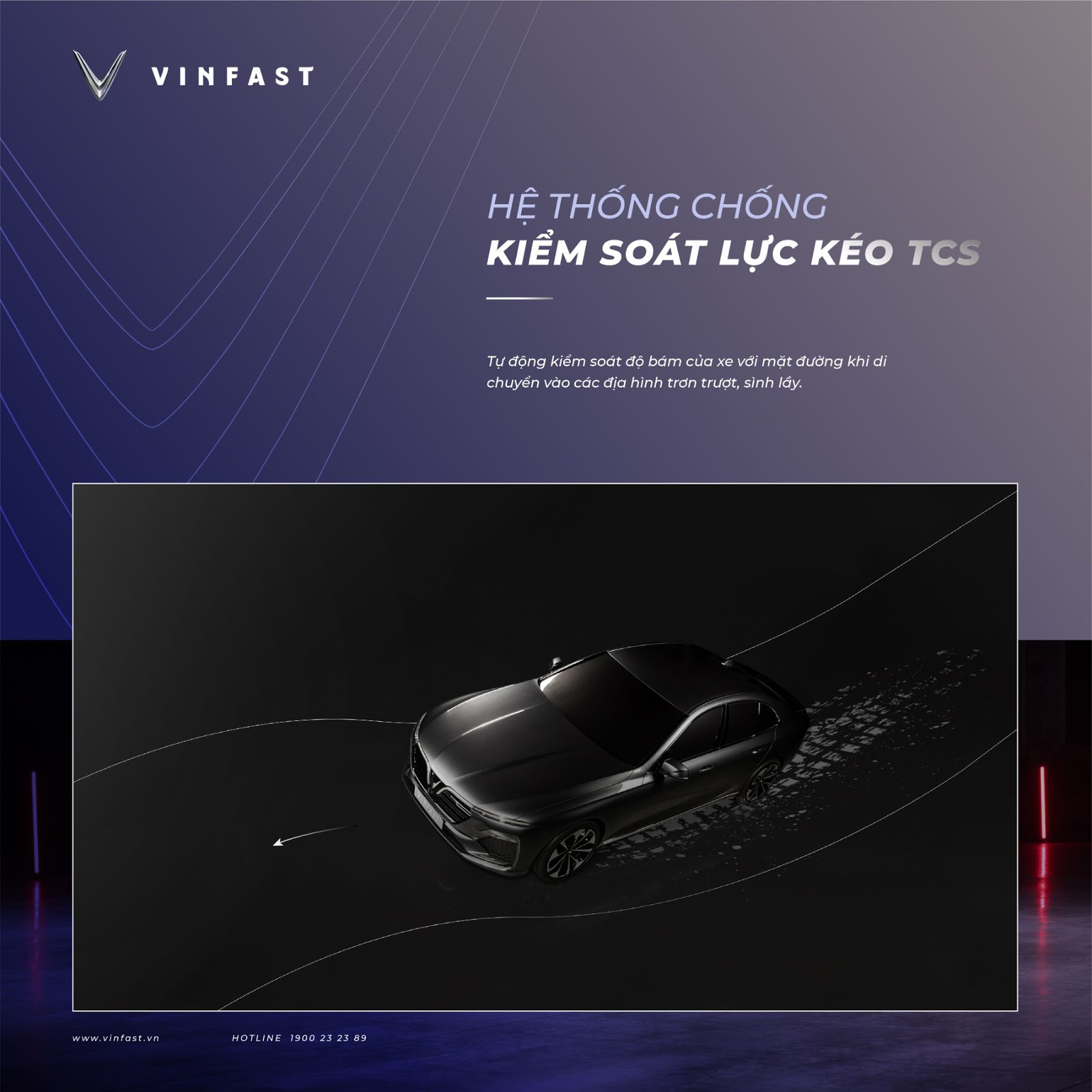 Kiểm soát lực kéo là hệ thống tự động kiểm tra độ bám đường của bánh xe khi tăng tốc đột ngột