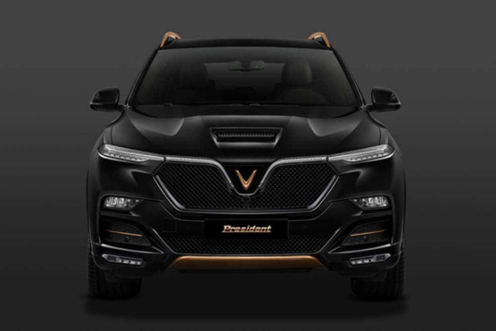 Mẫu xe ô tô VinFast President được trang bị lưới tản nhiệt