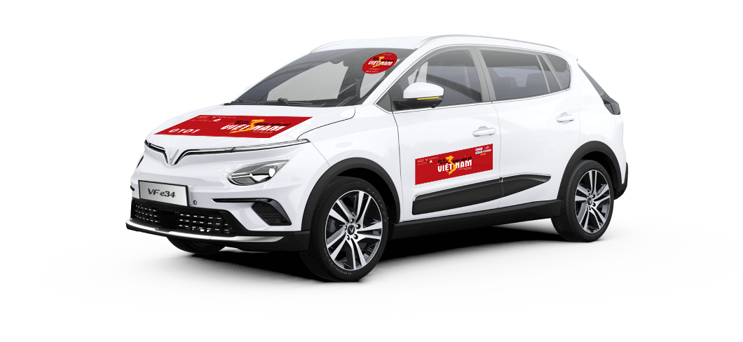 hướng dẫn dán decal lên xe ô tô tham gia xếp xe kỷ lục hình bản đồ Việt Nam