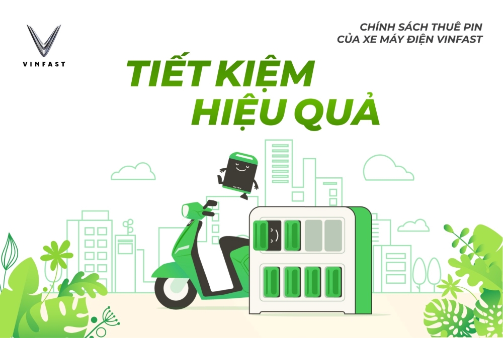 Lợi ích thuê pin xe máy điện VinFast