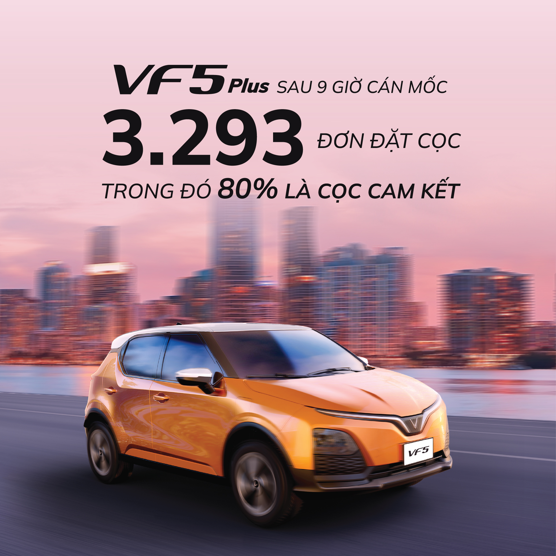80% khách hàng đặt cọc cam kết VinFast VF 5 Plus