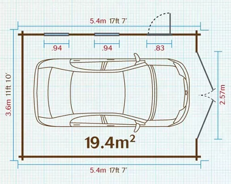 Kích thước gara ô tô 7 chỗ của các dòng xe phổ biến