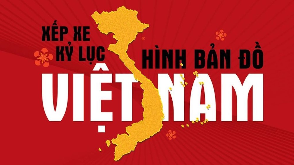 GOC 2022 - Xếp xe ô tô hình bản đồ Việt Nam - xếp xe kỷ lục OTOFUN VinFast 2022 Hải Phòng