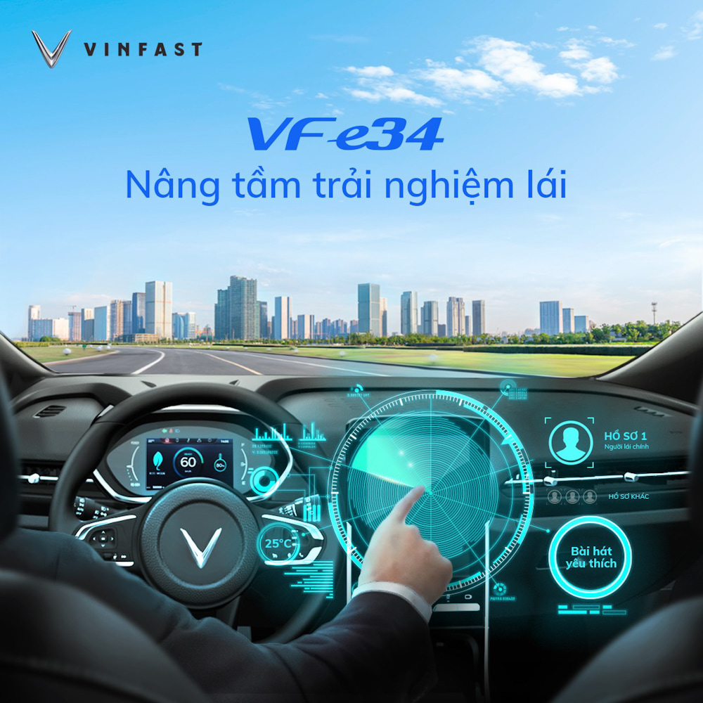 Trải nghiệm xe điện VF e34 cùng trợ lý ảo VinFast