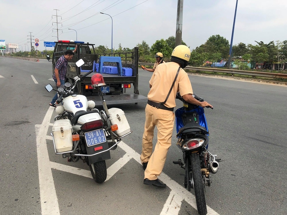 lỗi không biển số xe máy