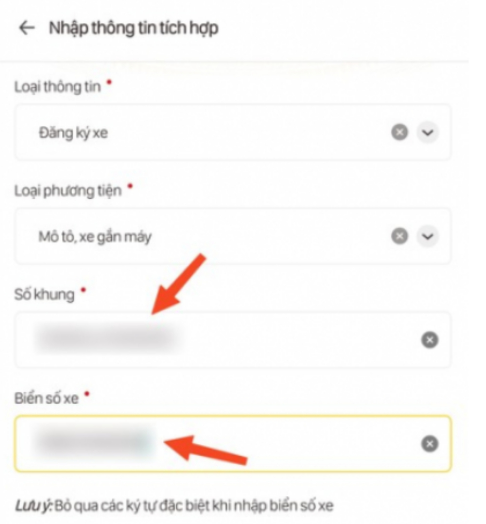 lỗi không tích hợp được giấy phép lái xe vào vneid