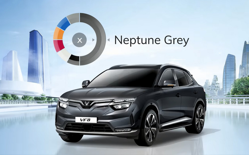 màu xe vf 8 neptune grey tượng trưng cho quyền lực