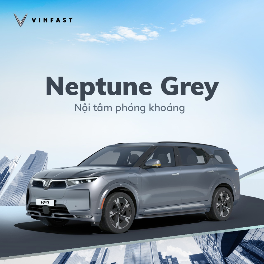 bảng màu VF 9 - VF 9 Neptune Grey được giới doanh nhân ưa thích lựa chọn bởi sự quyền lực và phóng khoáng